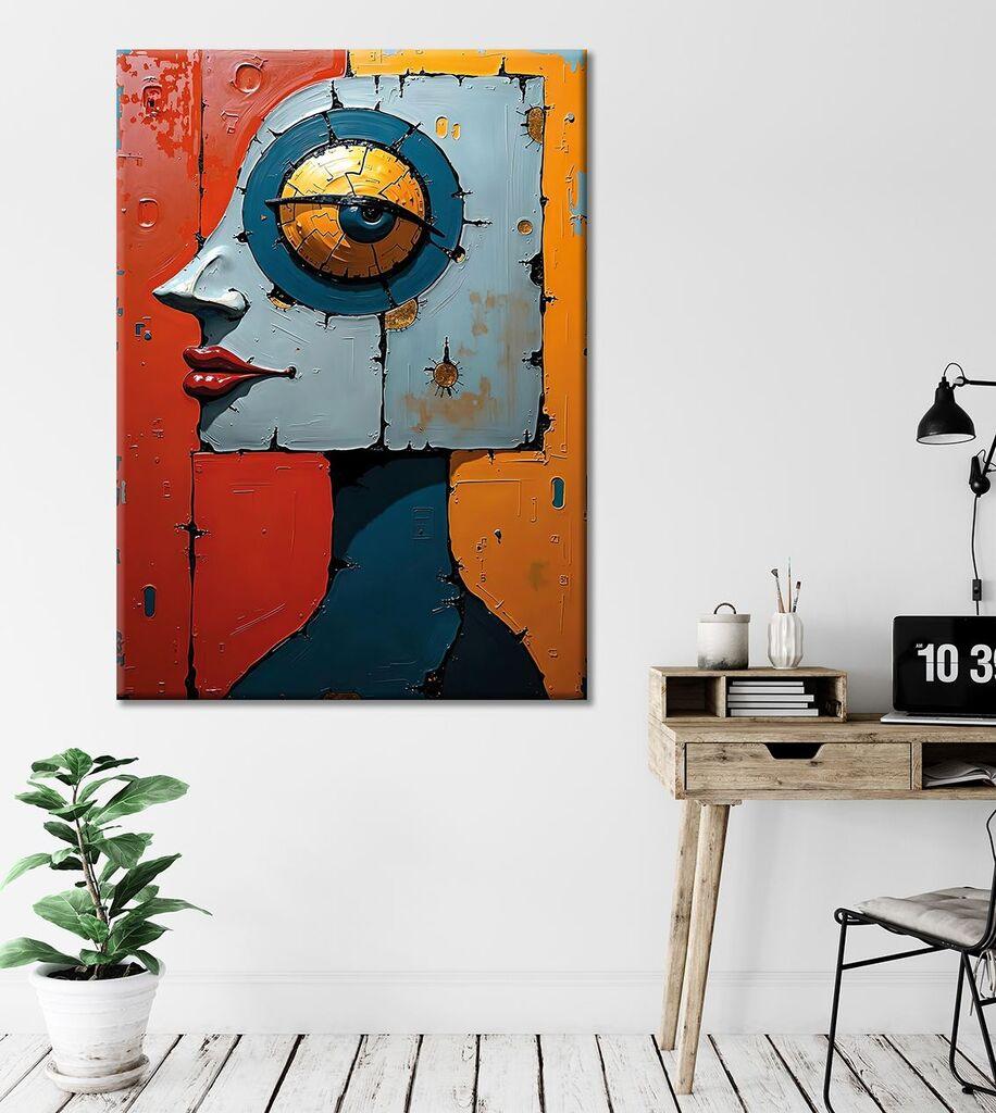 Wallity Декоративна слика на платно, 70x100 см, Шарена