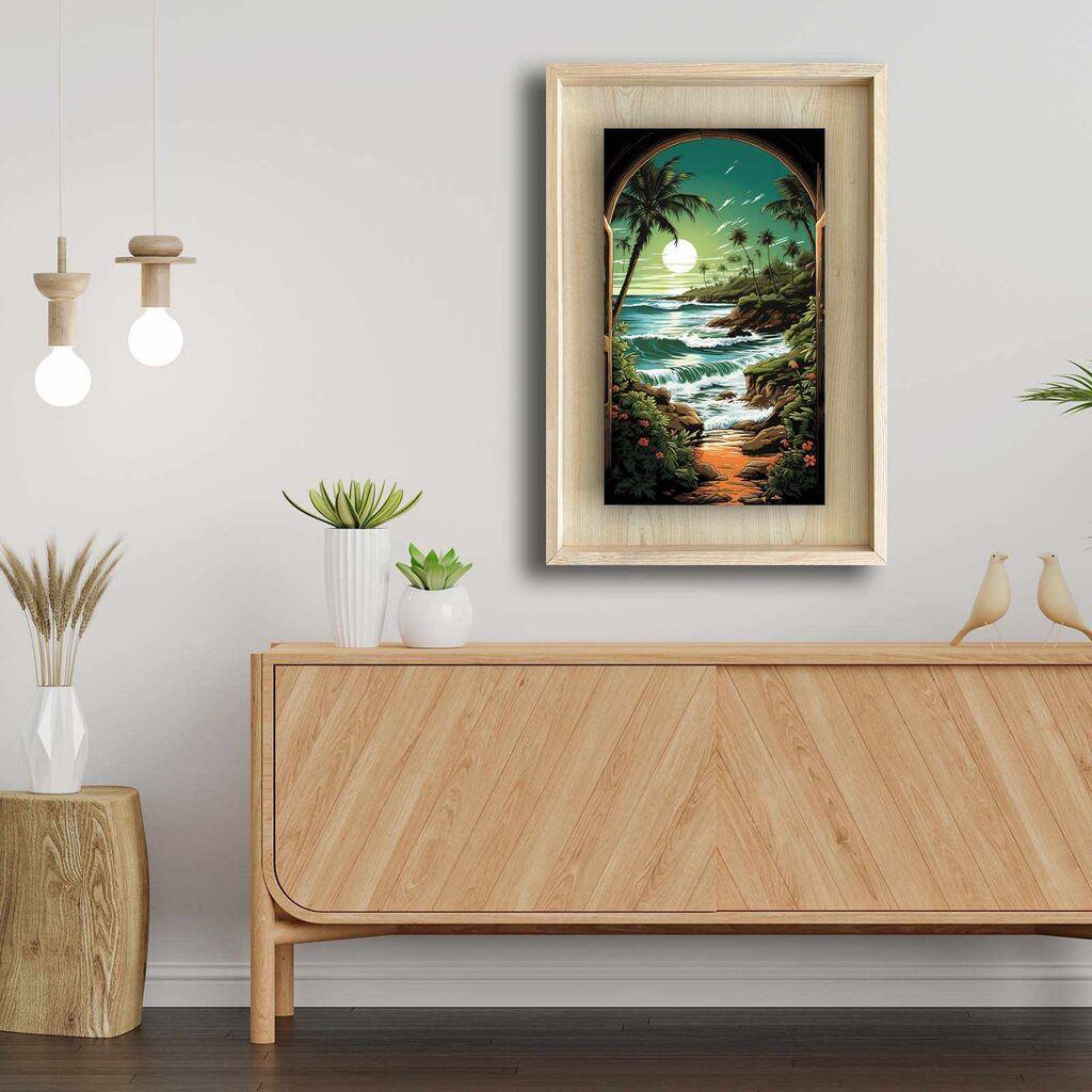 Wallity декоративна врамена слика, 43x63 см, шарена