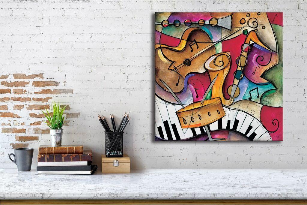 Wallity Декоративна слика на платно, 45x45 см, шарена
