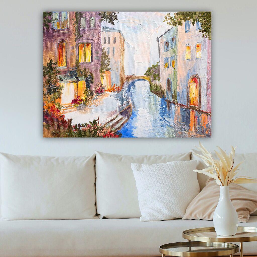 Wallity Декоративна слика на платно, 70x100 см, Шарена
