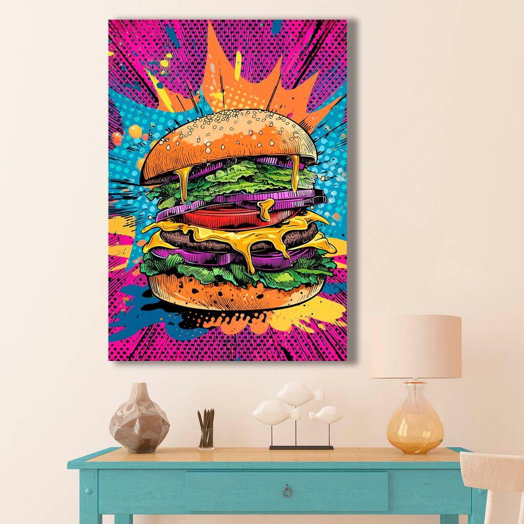 Wallity Декоративна слика на платно, 70x100 см, Шарена