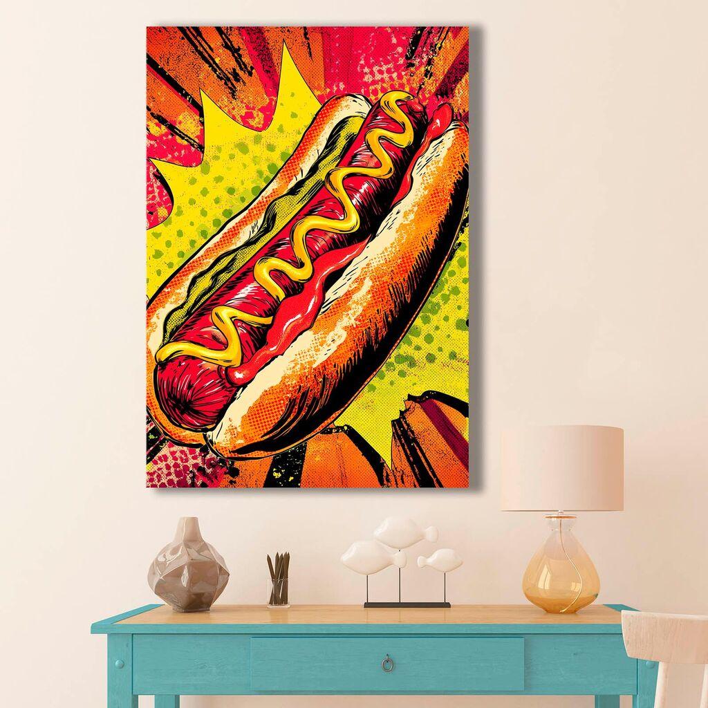 Wallity Декоративна слика на платно, 70x100 см, Шарена