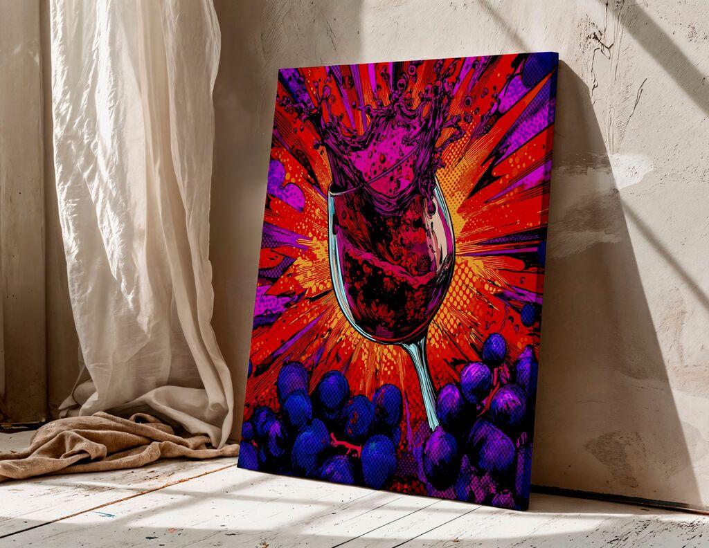 Wallity Декоративна слика на платно, 70x100 см, Шарена
