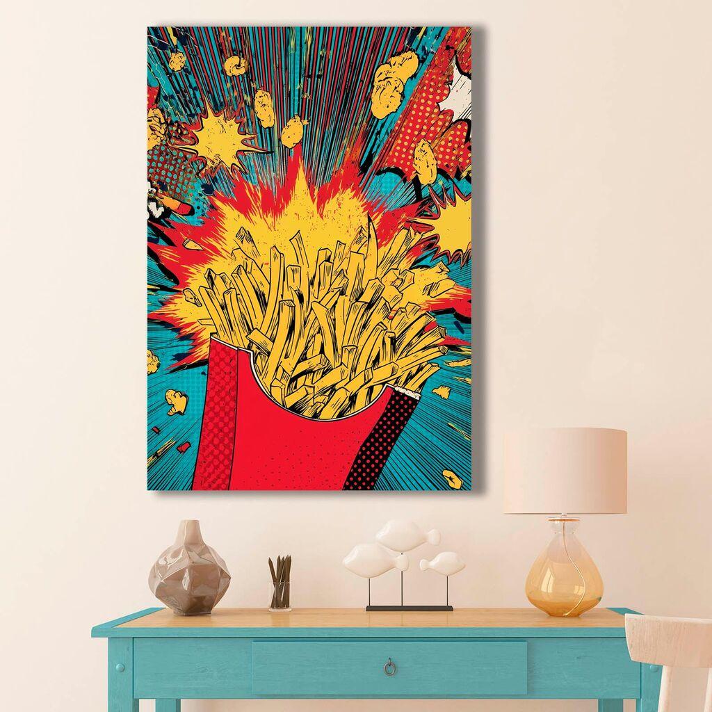 Wallity Декоративна слика на платно, 45x70 см, шарена