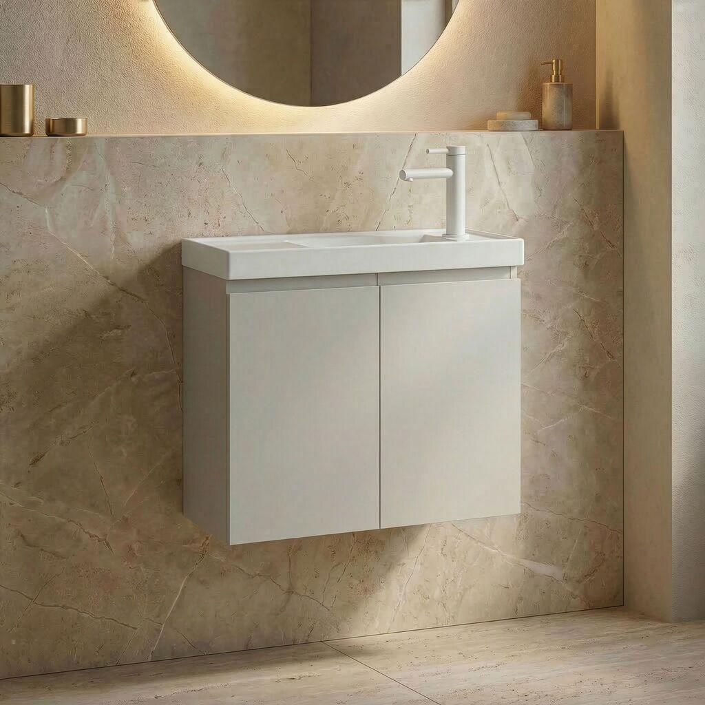 Полица за бања Hanah Home, беж