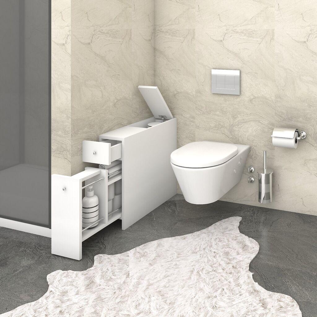 Смарт шкаф за бања Hanah Home, бел
