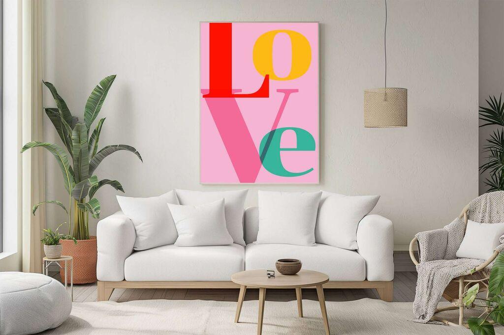 Wallity декоративна врамена слика, 50x70 см, шарена