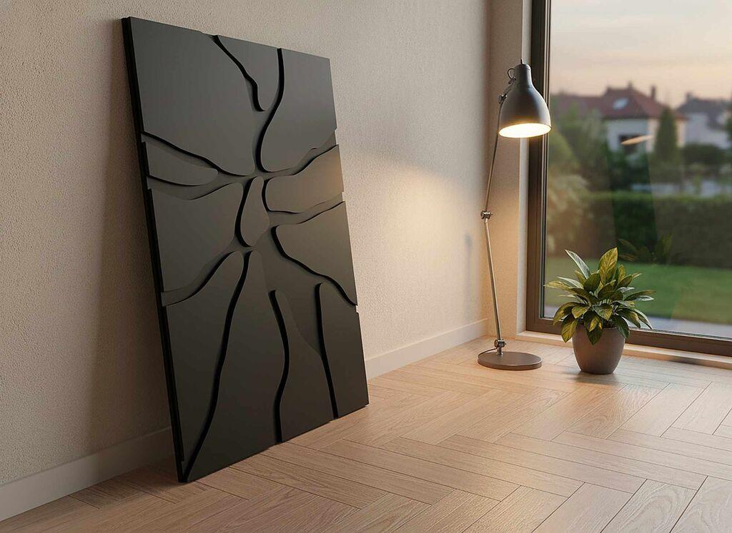 Wallity декоративна врамена слика, 45x68 см, црна