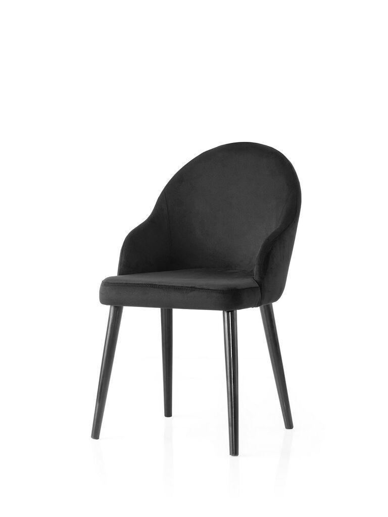 Комплет столчиња Hanah Home Coco-4804, 63x56x103,5 см, 2 парчиња, црна