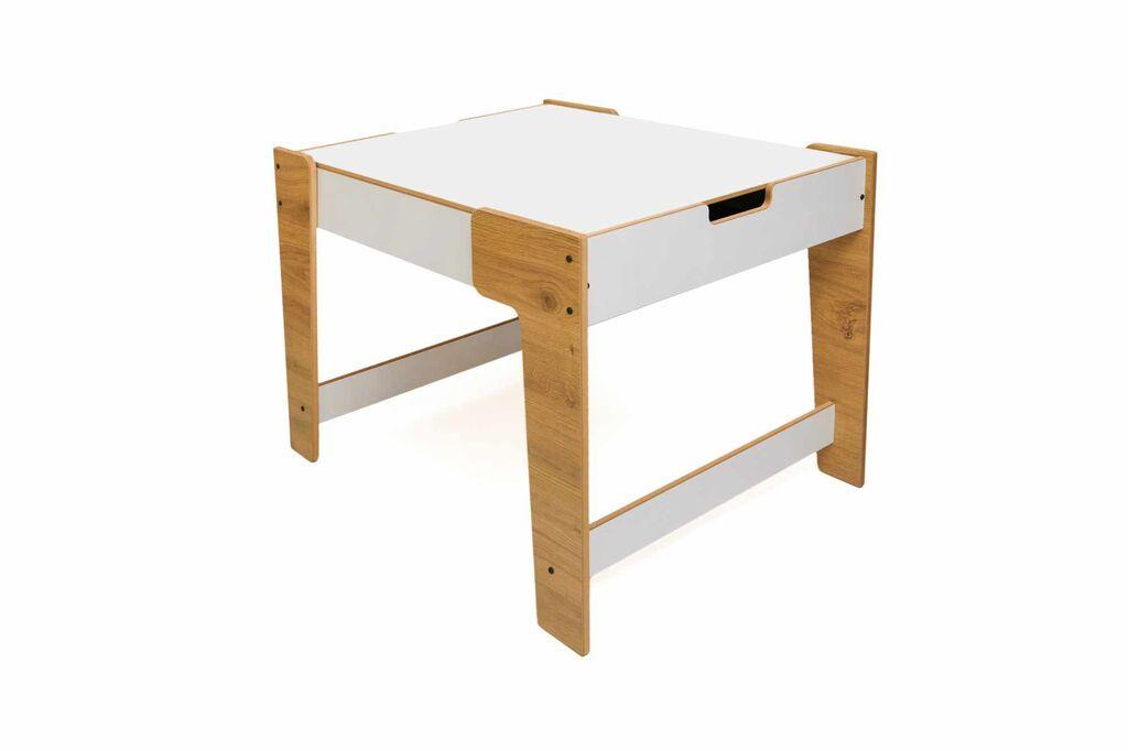 Детска маса Hanah Home, 72,5x55x56,5 см, бела