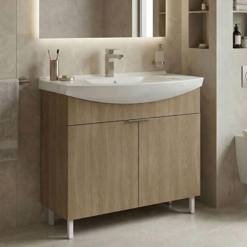 Полица за бања Hanah Home, крем