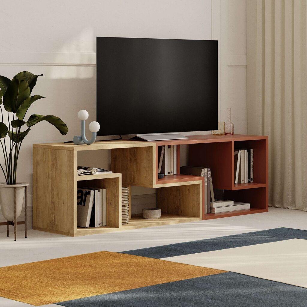 Комода за ТВ Hanah Home Gliss, 145x44.8x35 см, даб