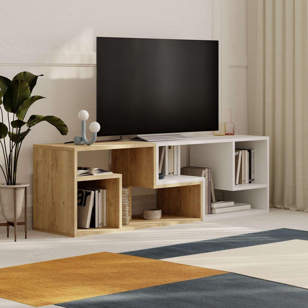Комода за ТВ Hanah Home Gliss, 145x44.8x35 см, даб