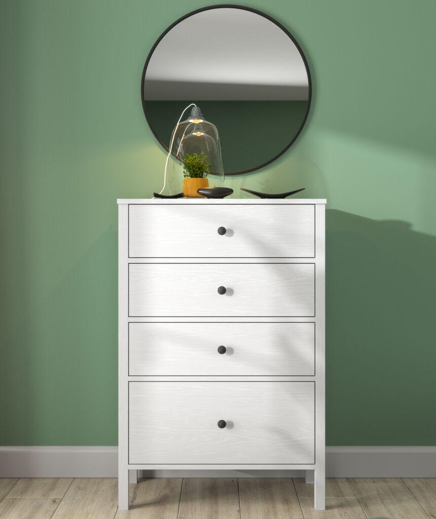 Комода Hanah Home FRN-20023, 77x115x40 см, бела