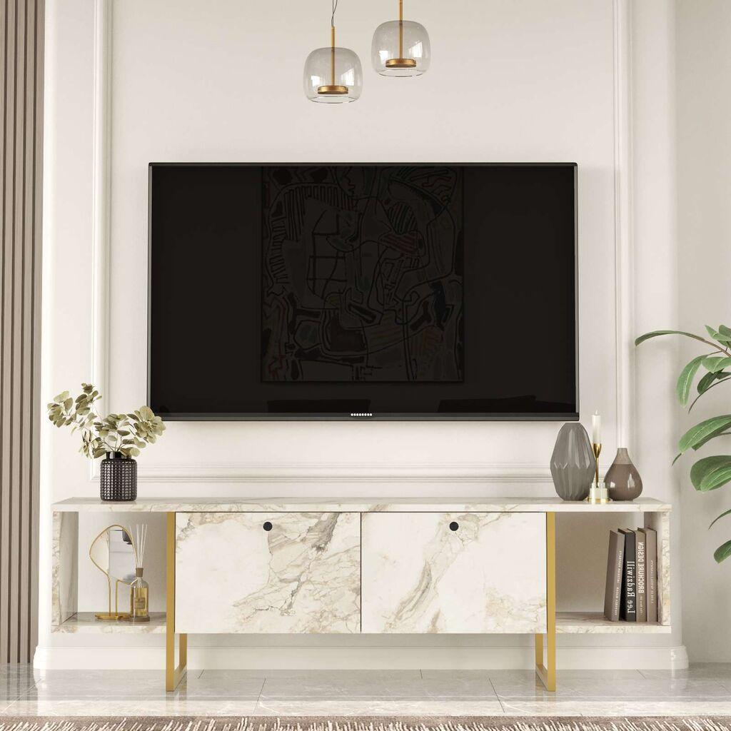 Hanah Home VG30 GE 956LCS1684 полица за телевизор, беж