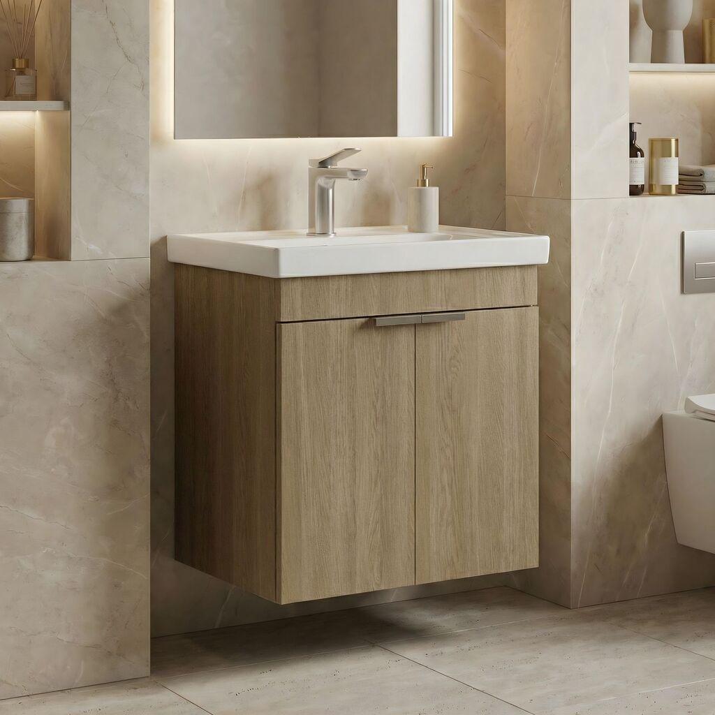 Полица за бања Hanah Home, крем