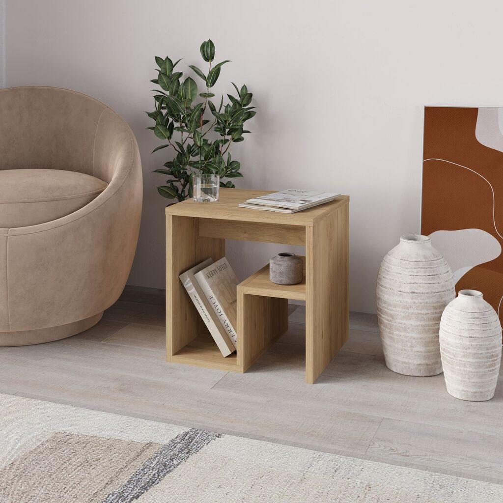 Масичка за кафе Hanah Home, 40x40 см, беж