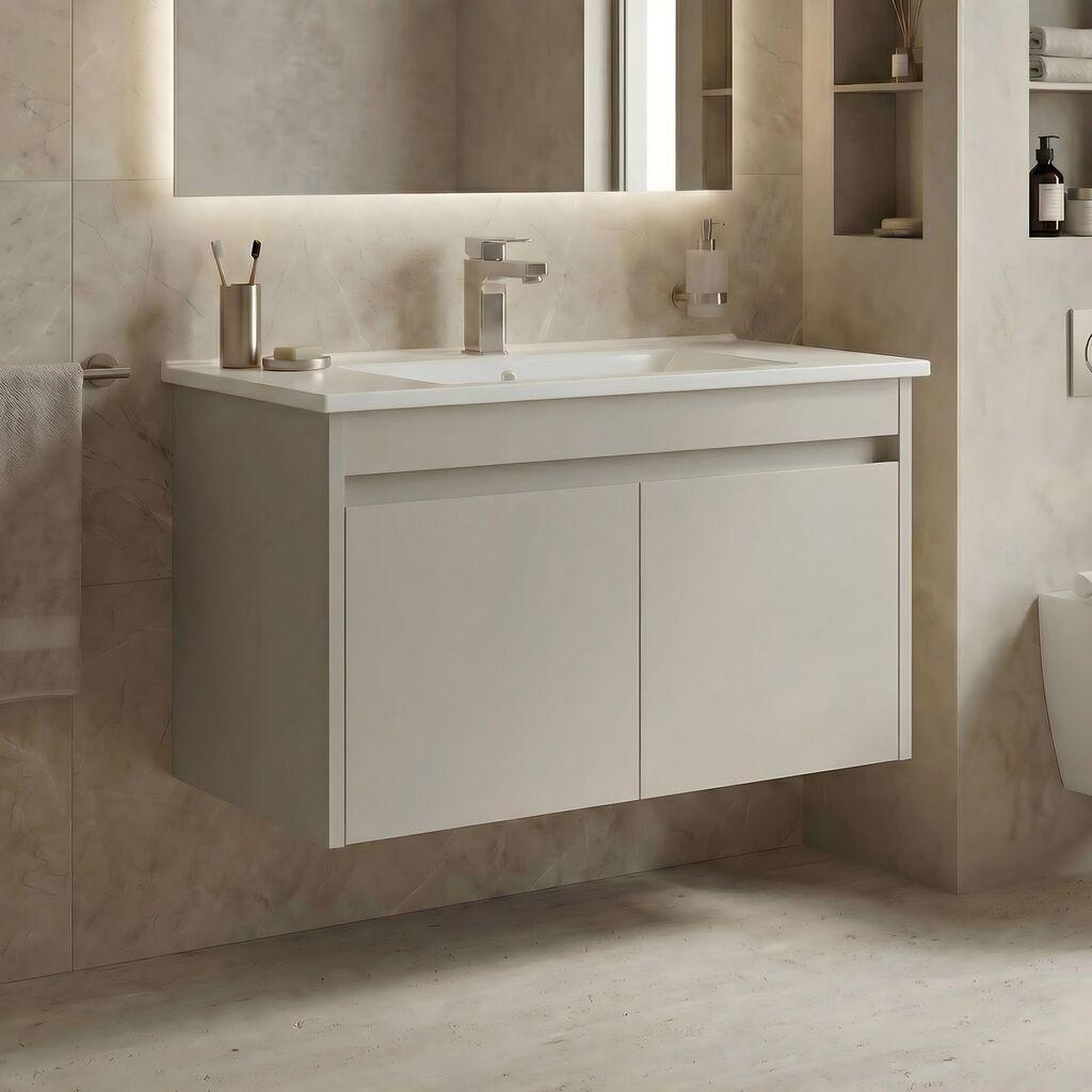 Полица за бања Hanah Home, беж