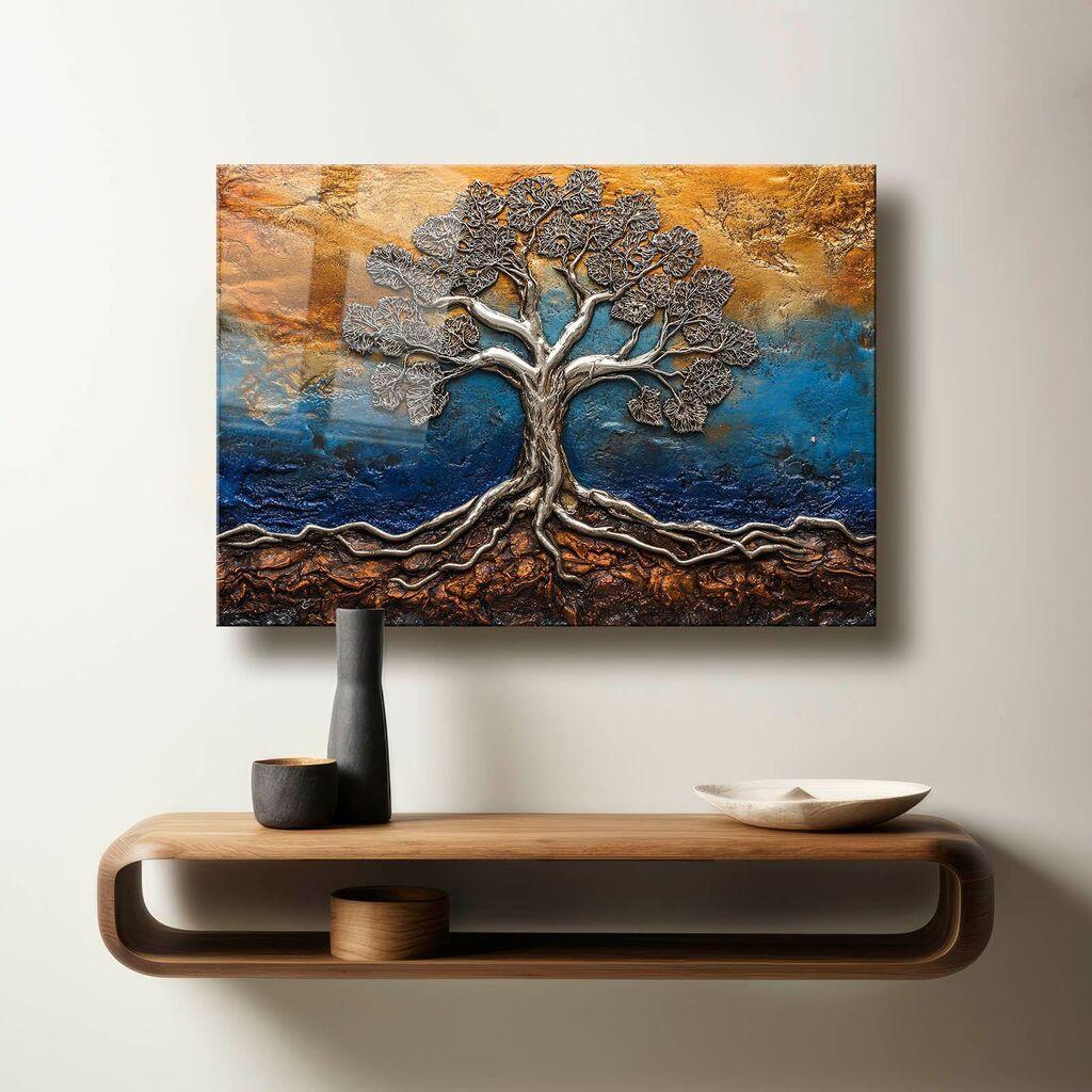 Декоративна слика Wallity на калено стакло, 60x90 см, шарена