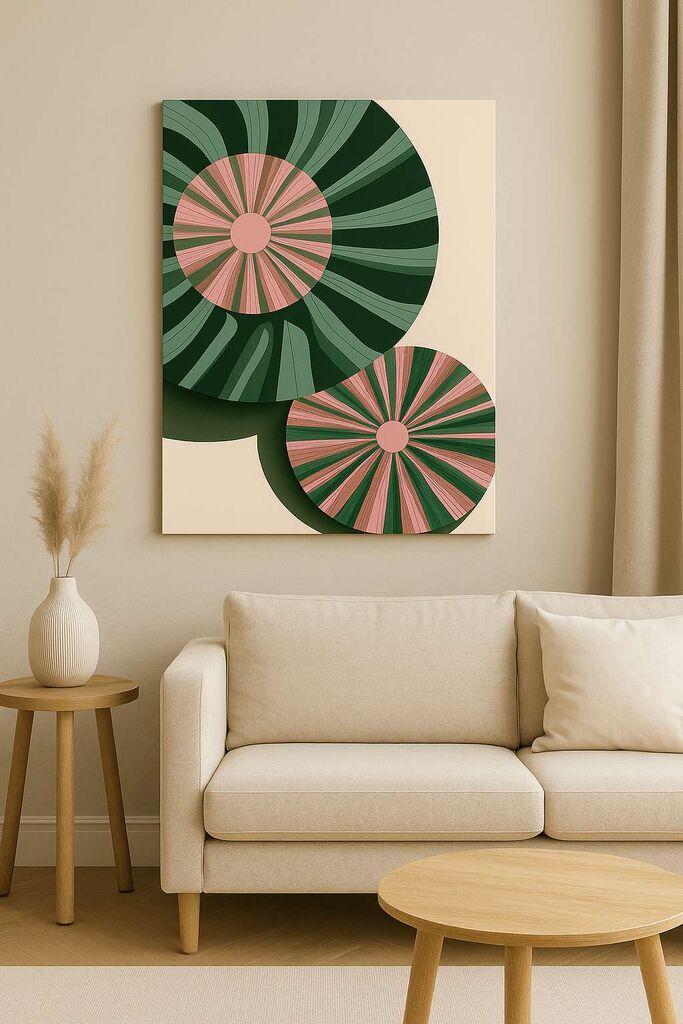 Wallity Декоративна слика на платно, 50x70 см, шарена