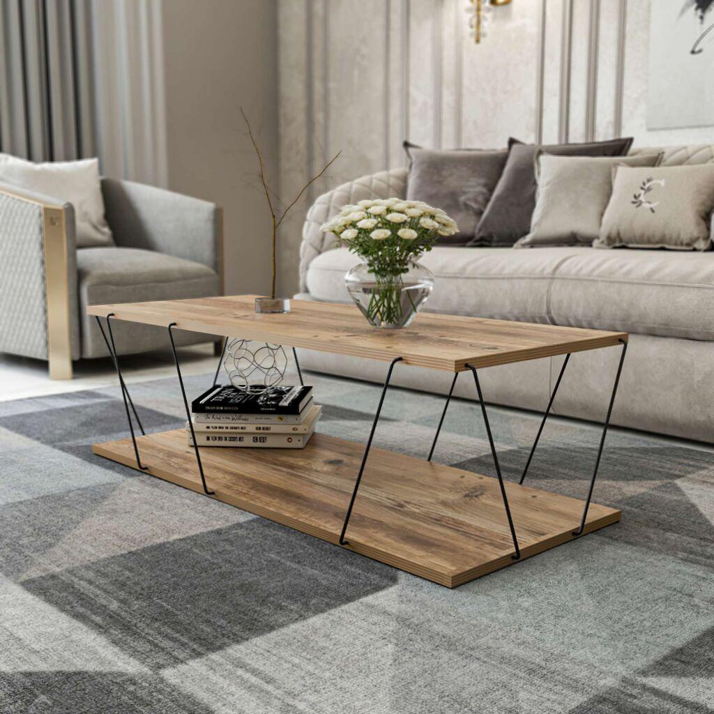 Масичка за дневна соба Hanah Home Labranda, кафеава