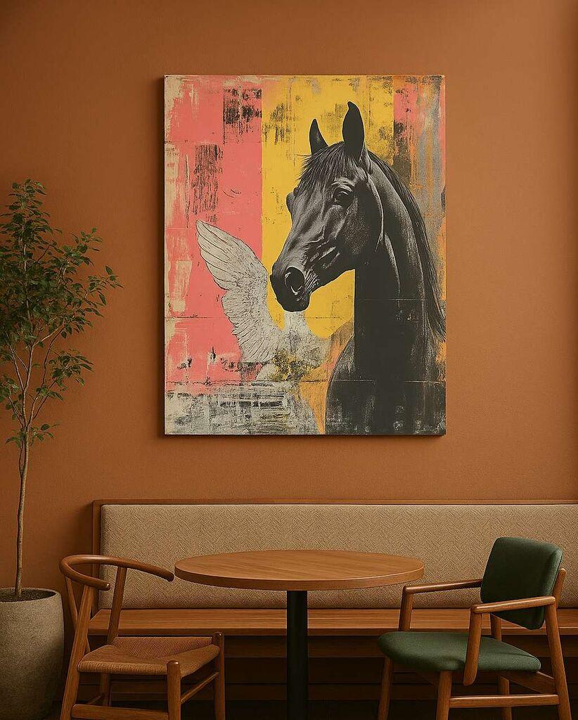 Wallity Декоративна слика на платно, 50x70 см, шарена