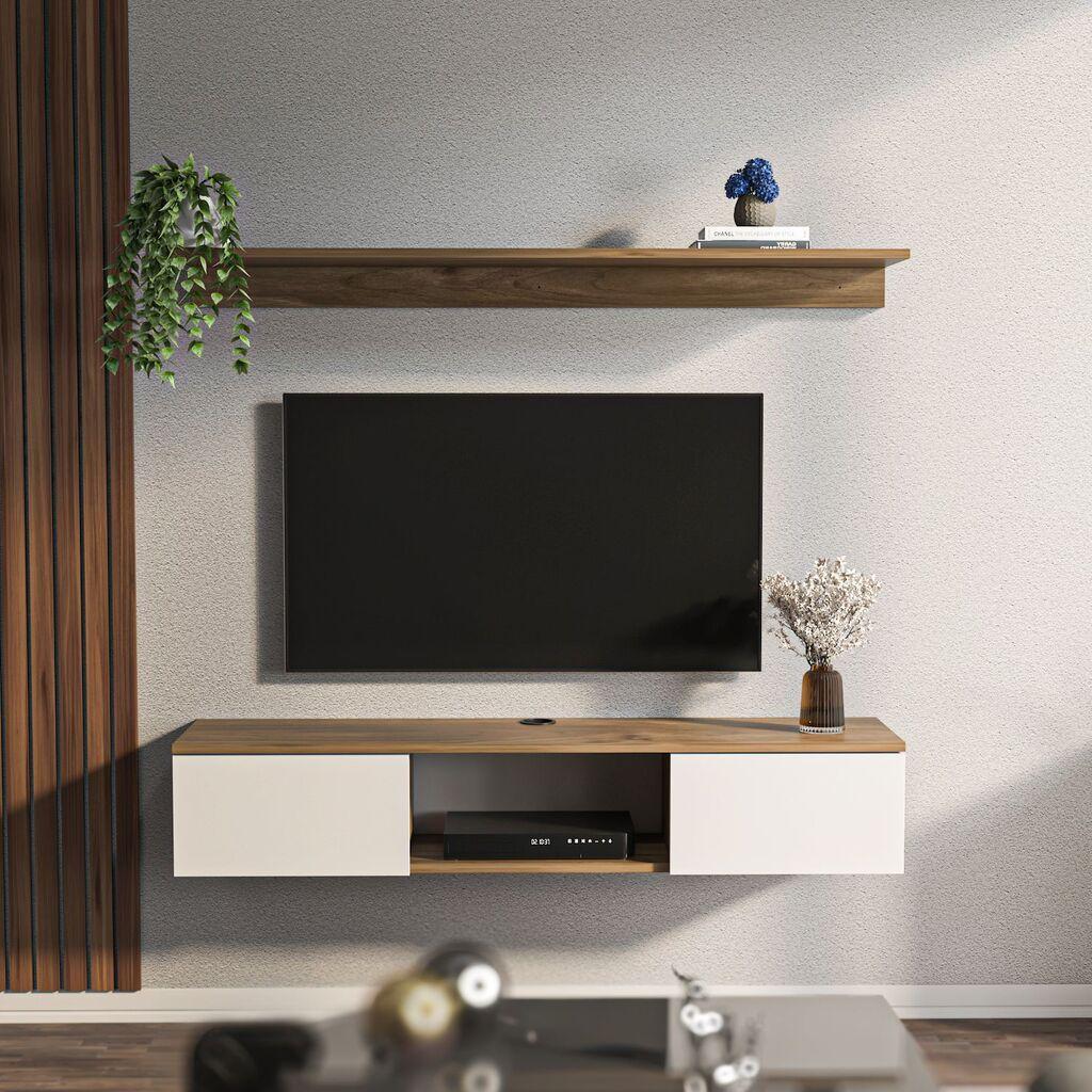 Комода за телевизор Hanah Home Elia, 140x25.6x32 см, орев
