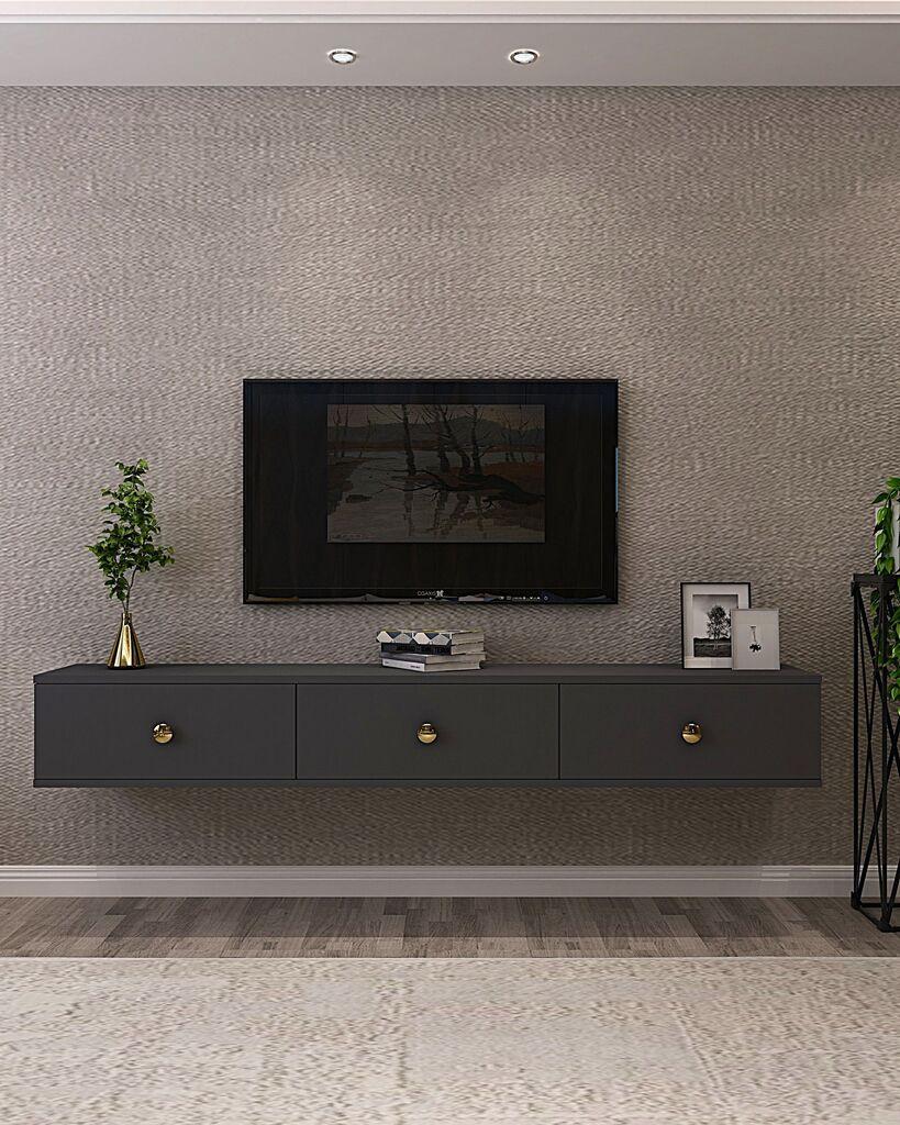Комода за ТВ Hanah Home Zuzu 180, Антрацит