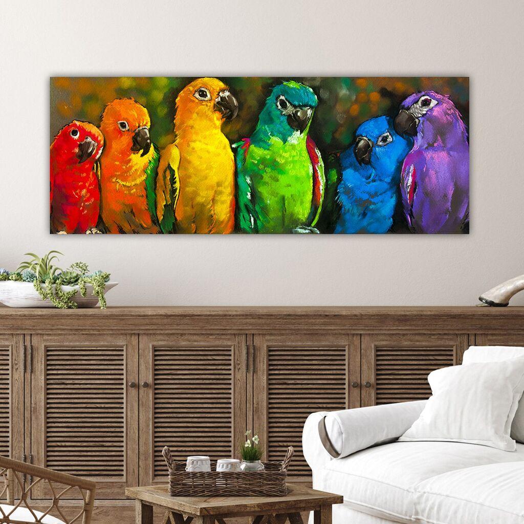 Wallity Декоративна слика на платно, 30x80 см, шарена