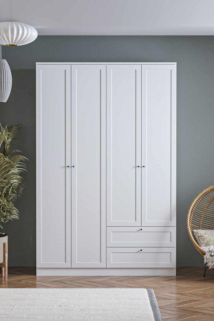Гардеробер Hanah Home Terra 210, 137 x 210 x 52 см, бела