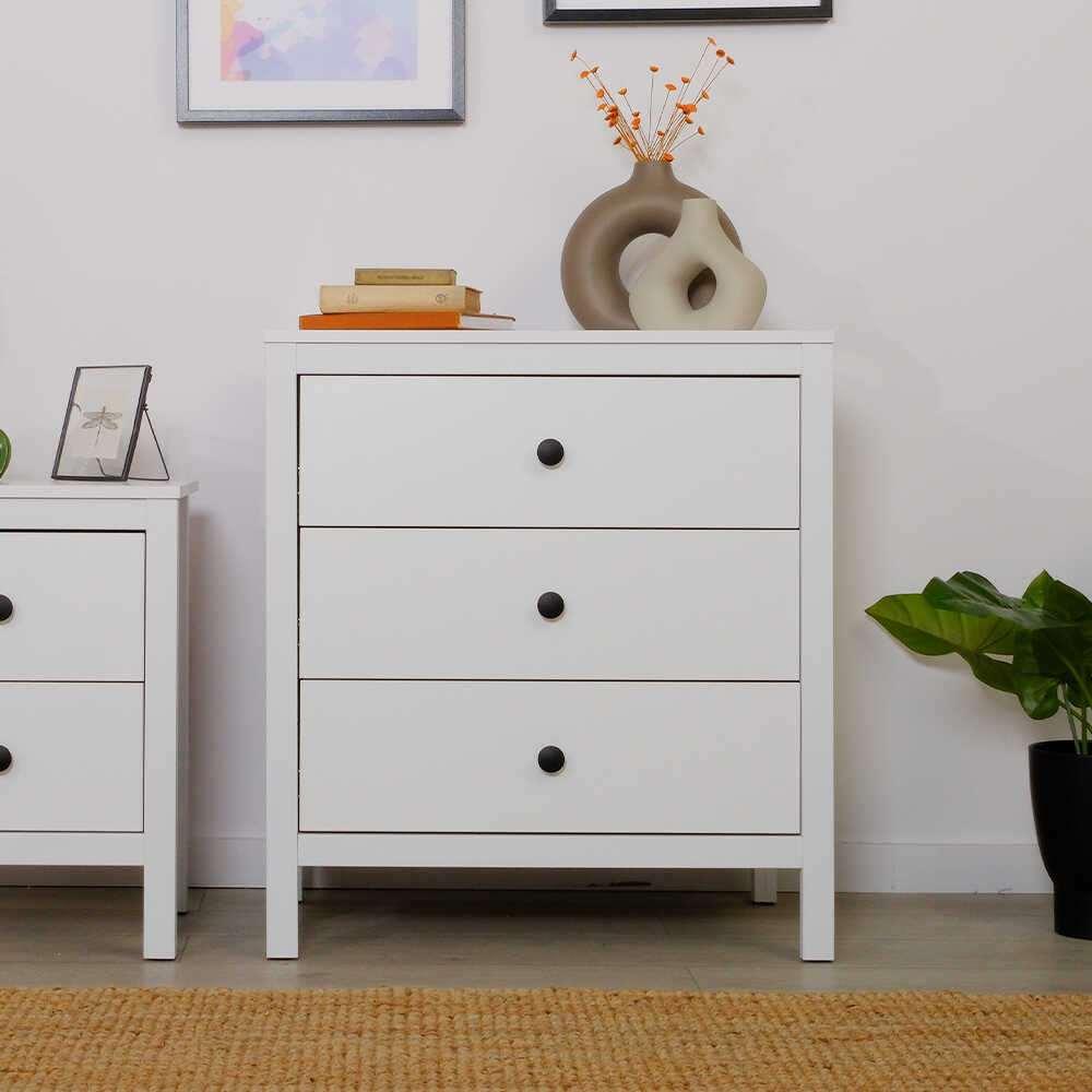 Комода Hanah Home Sfn-993-Bb-1, 73x81x47 см, бела