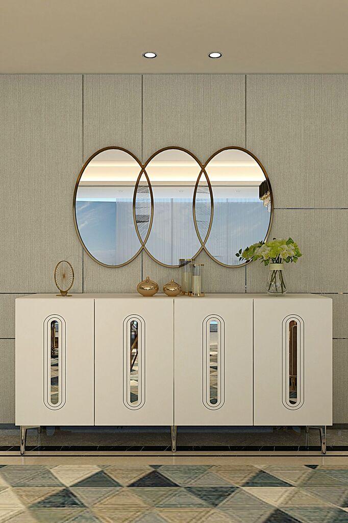 Комода Hanah Home, 150x75x32 см, бела