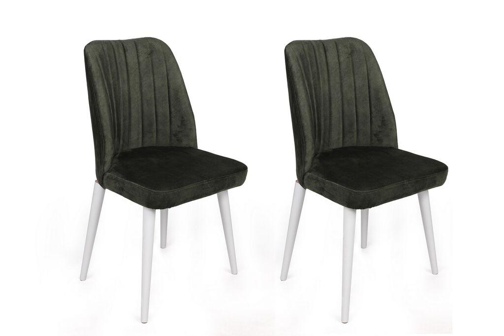 Комплет столчиња Hanah Home Alfa-492 V2, 62x75x51.5 см, 2 парчиња, црна