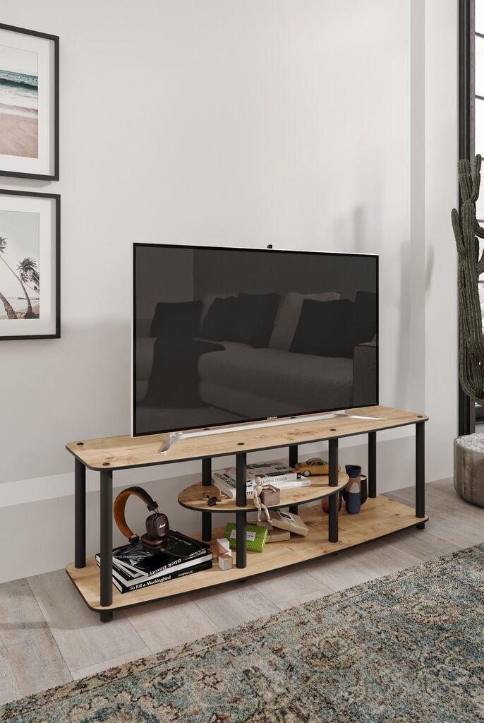 Комода за телевизор Hanah Home од цврсто дрво, 120x35x38 см, даб