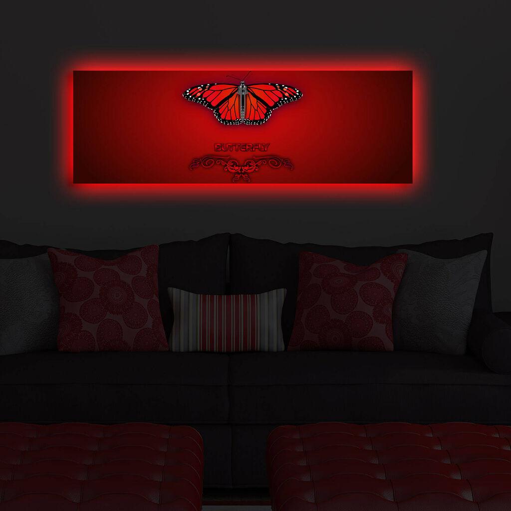 Wallity Слика со LED Осветлување 4570DACTBURN-002, 45x70 cm