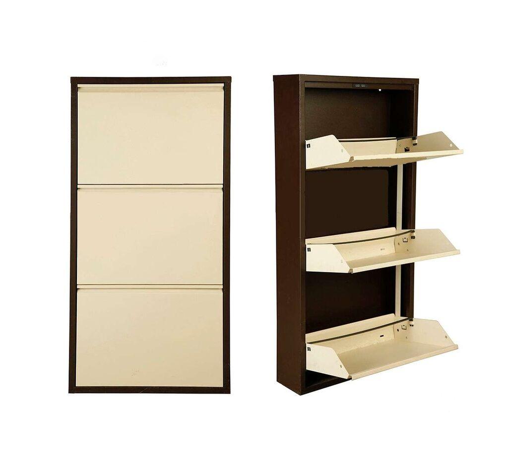 Ормар за чевли Hanah Home Torino 3, 50x104x15 см, кафеава