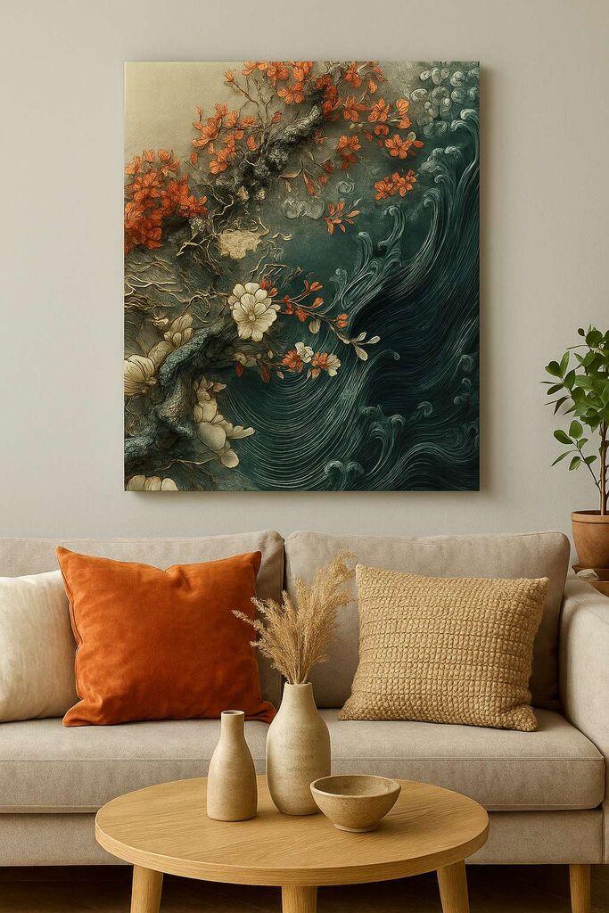 Wallity Декоративна слика на платно, 50x70 см, шарена