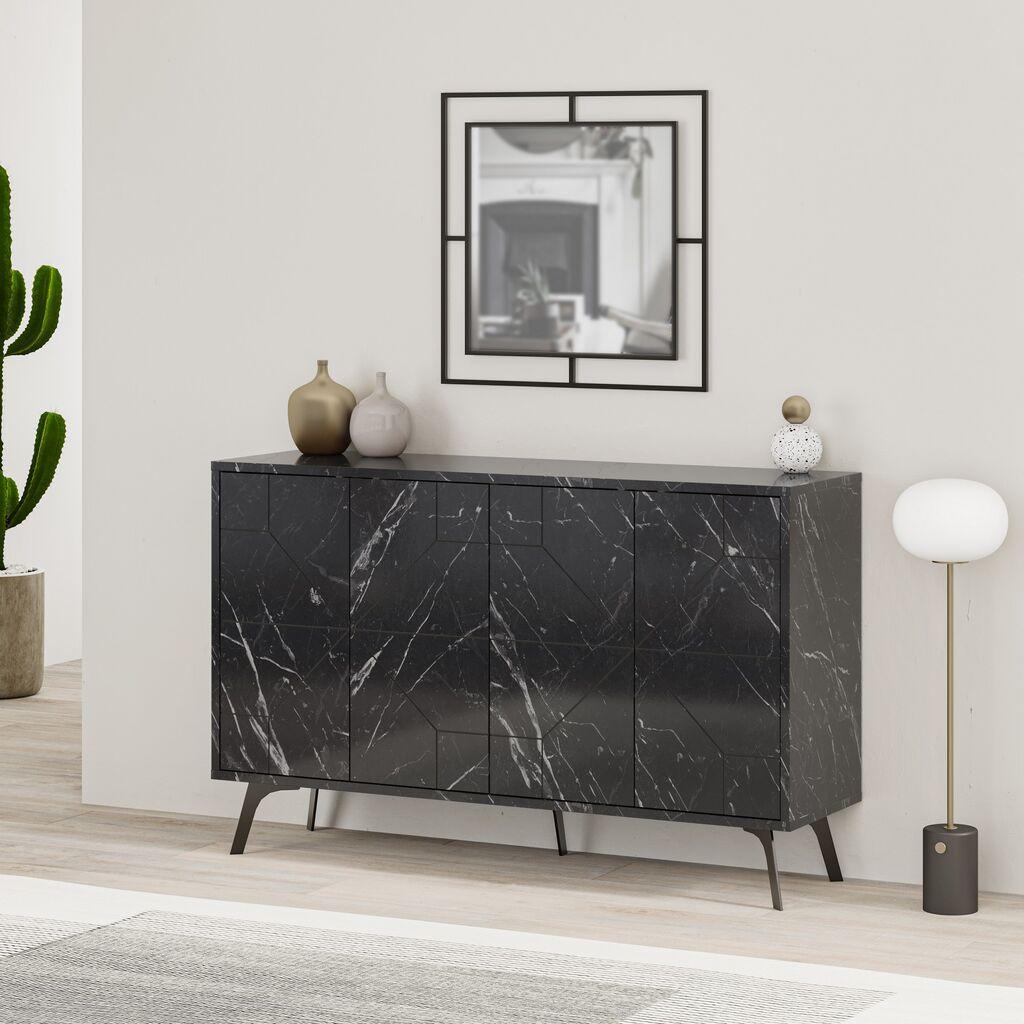 Комода Hanah Home Dune 123x77.4x35cm Антрацит
