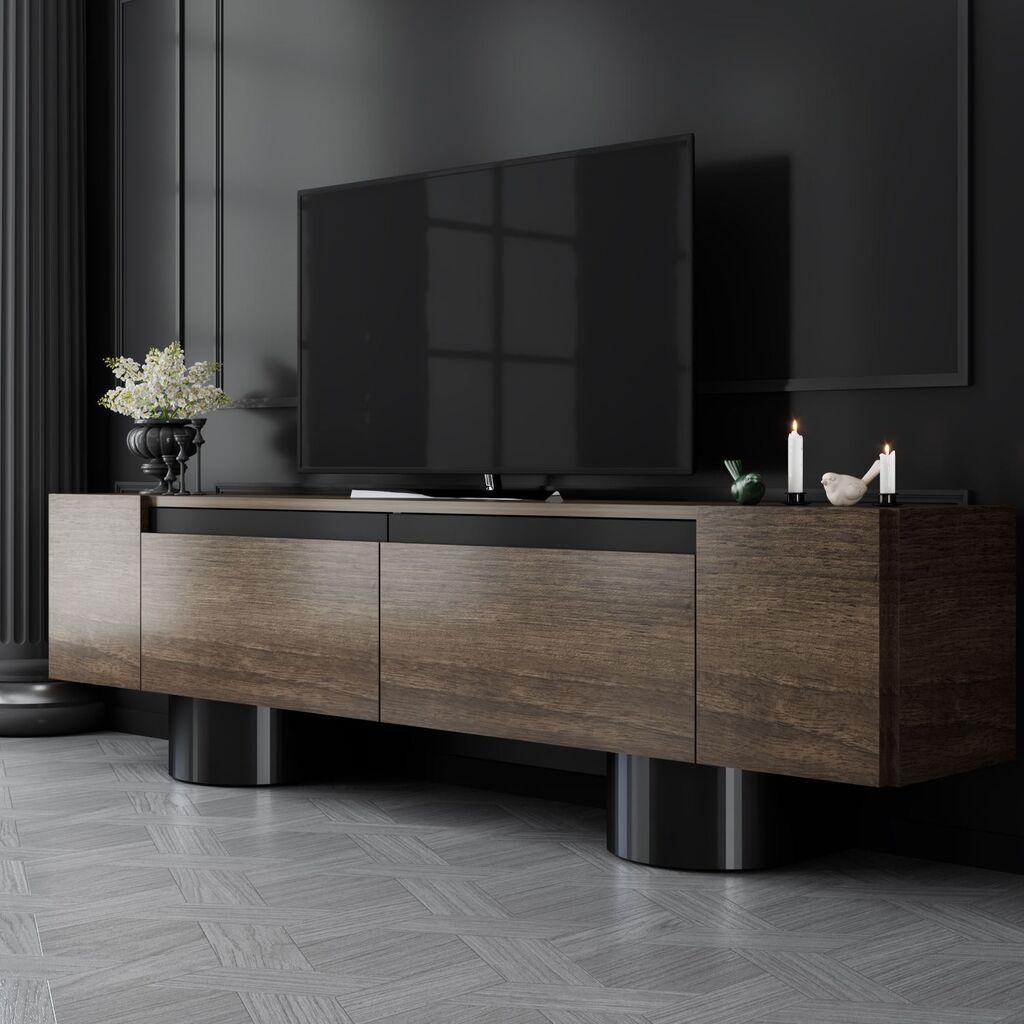 Комода за ТВ Hanah Home Bohem, 120x50x30cm, кафеава