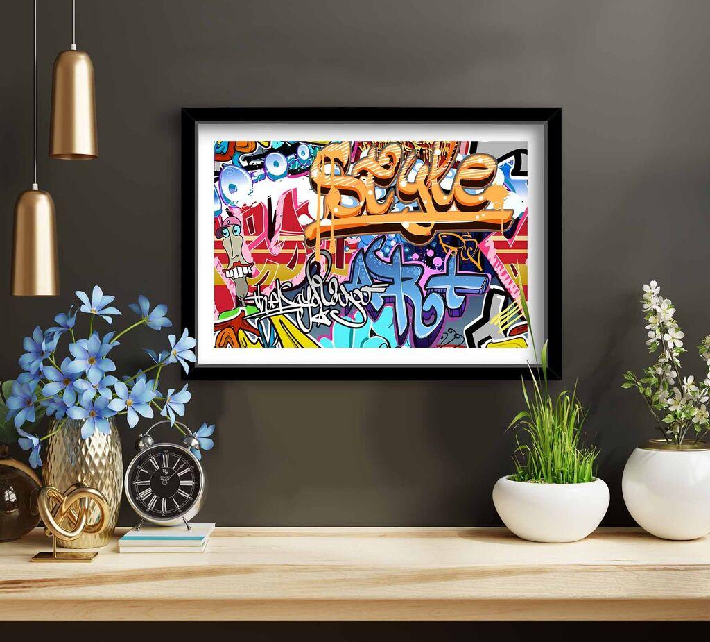 Wallity декоративна врамена слика, 38x53 см, шарена