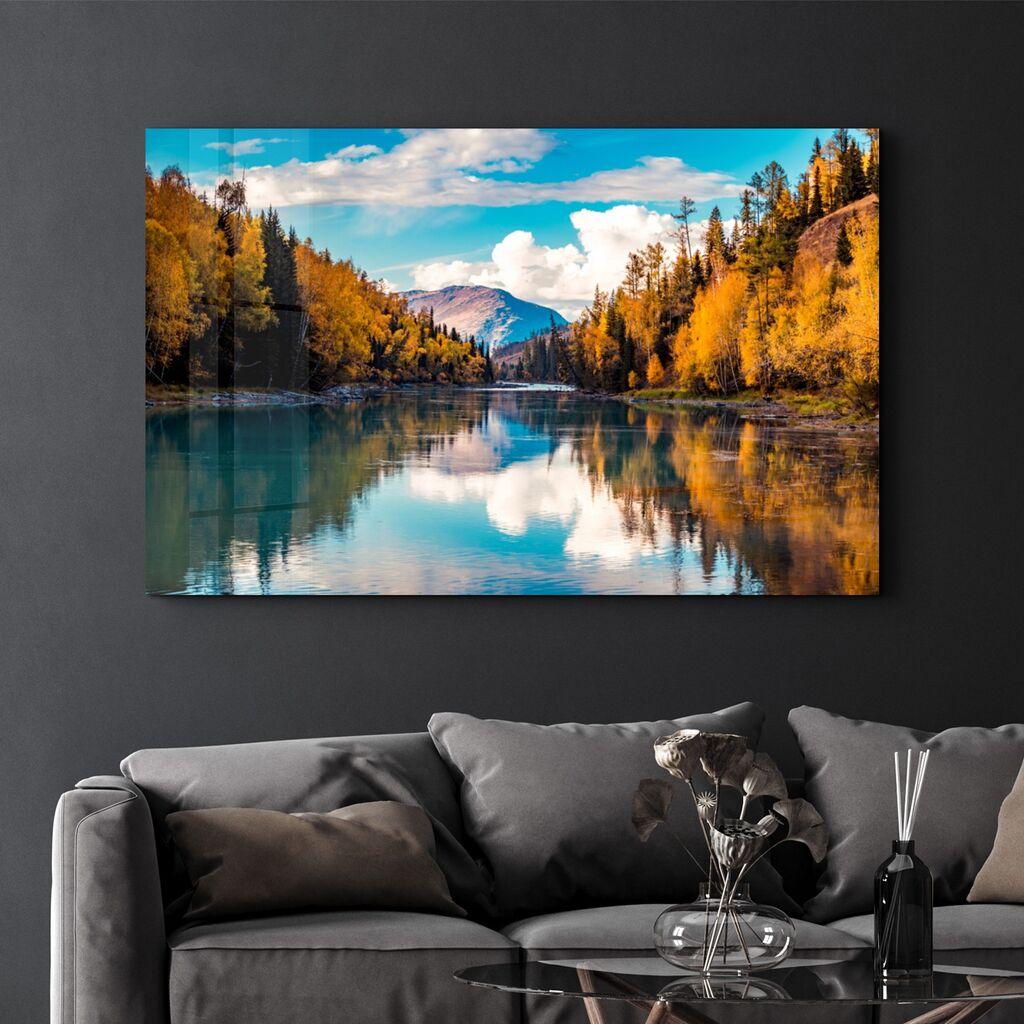 Декоративна слика Wallity на калено стакло, 35x55 см, шарена