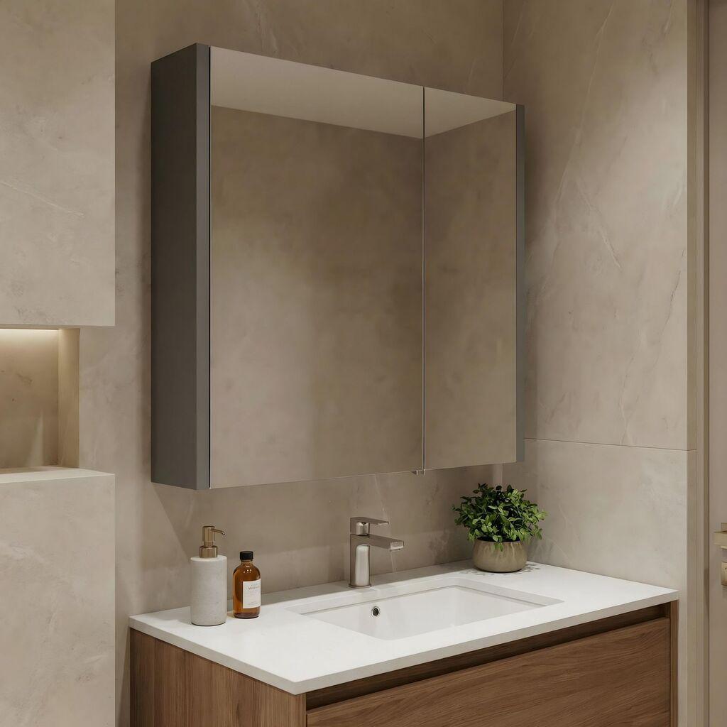 Полица за бања Hanah Home, сива