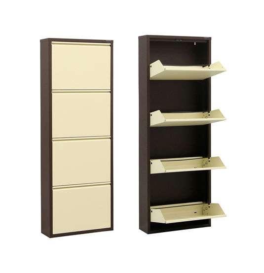 Полица за чевли Hanah Home Marino 4, 50x137x15 см, кафеава