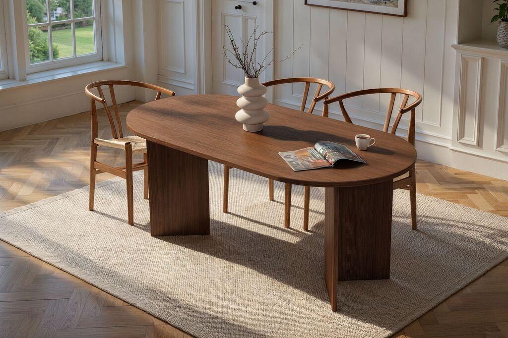 Трпезариска маса Nordure Sablin, 180x75x89,5 см, орев