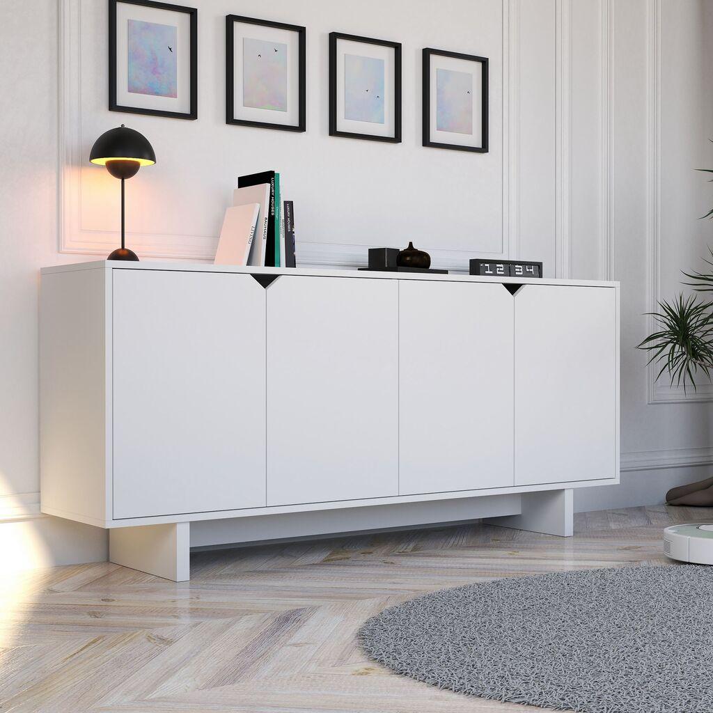 Комода Hanah Home Doruk, бела
