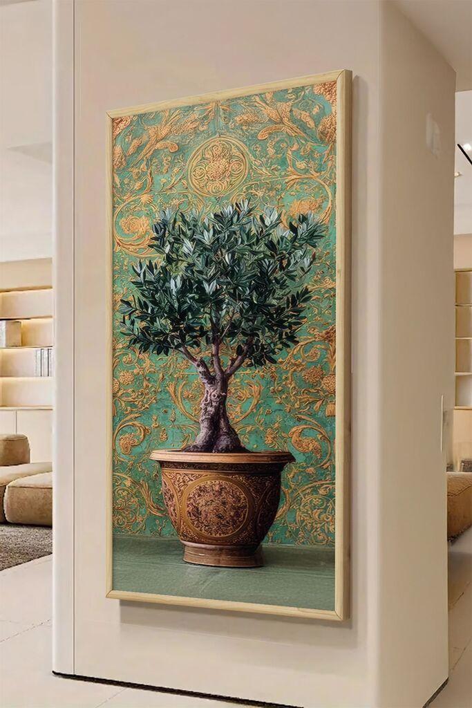 Wallity декоративна врамена слика, 70x33 см, шарена