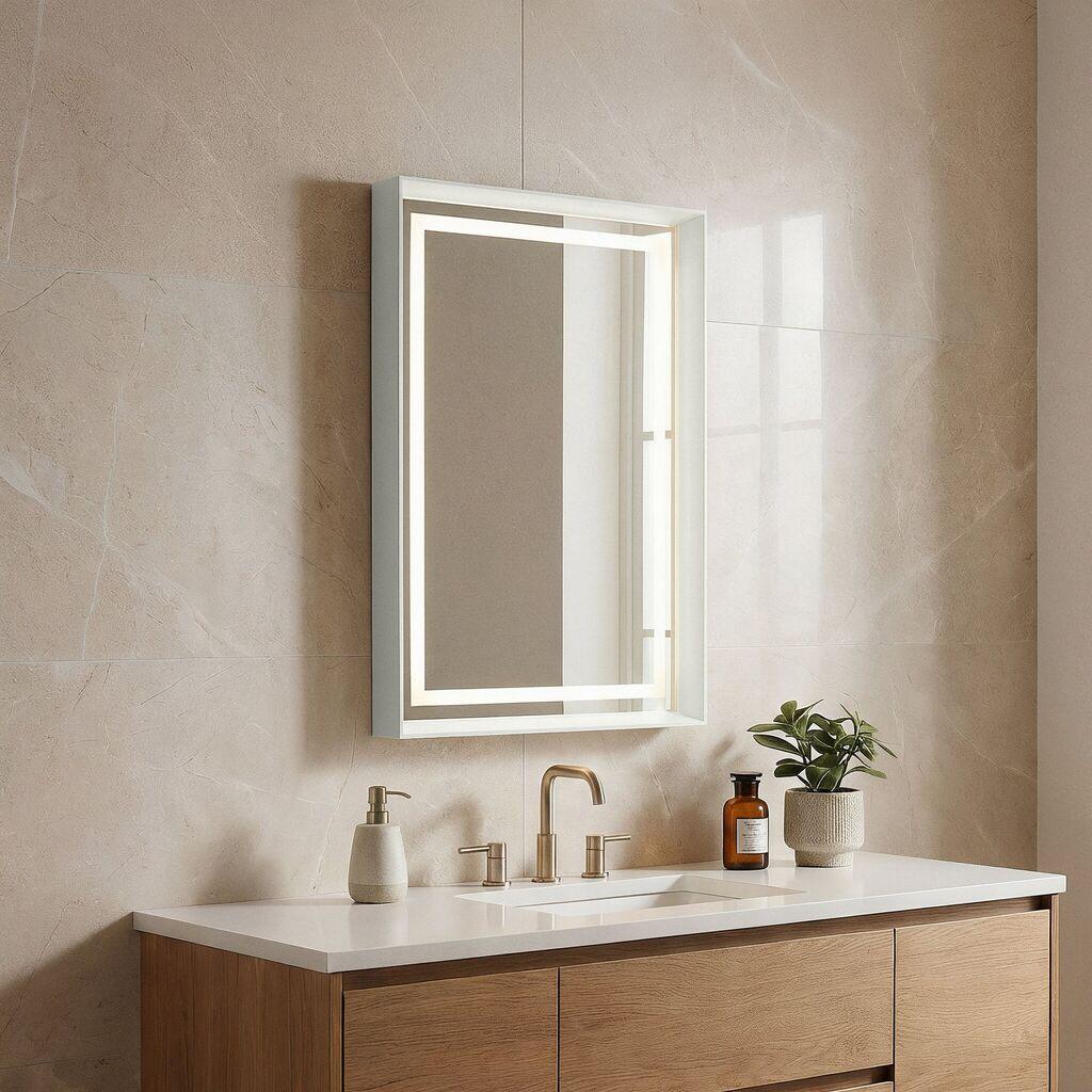 Огледало за бања Hanah Home, беж
