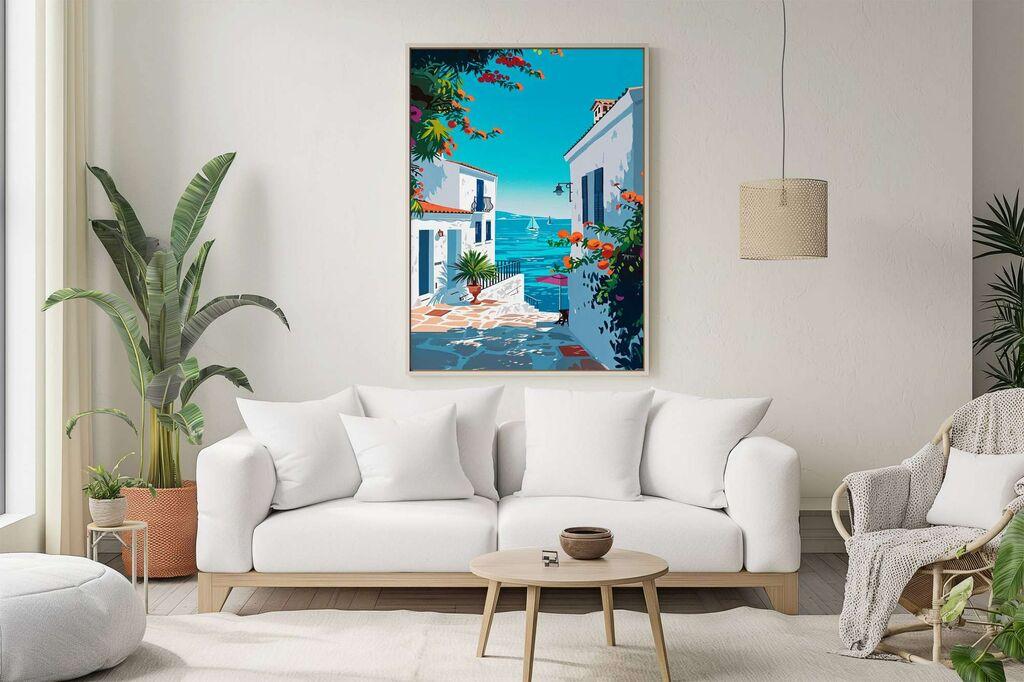 Wallity декоративна врамена слика, 50x70 см, шарена