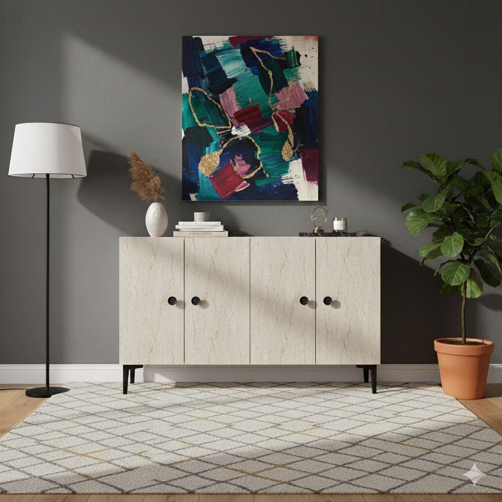 Комода Hanah Home, 120x75x32 см, беж