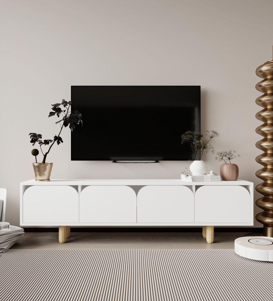Комода за домашен телевизор Hanah Home TV Lacio, бела